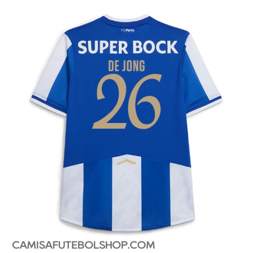Camisa de time de futebol Porto Luuk de Jong #26 Replicas 1º Equipamento 2025-26 Manga Curta Camisa de time de futebol Porto Luuk de Jong #26 Replicas 1º Equipamento 2025-26 Manga Curta